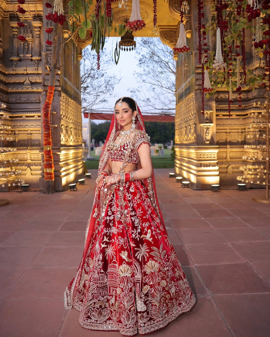 REGAL RED BRIDAL LEHENGA