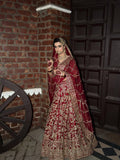 DELICATE RED BRIDAL LEHENGA
