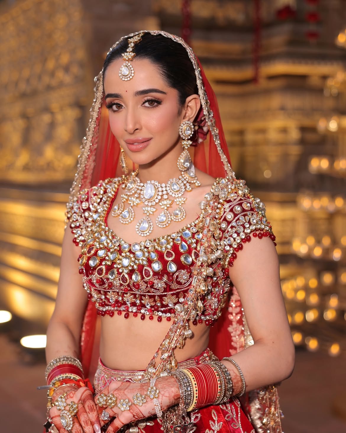 REGAL RED BRIDAL LEHENGA