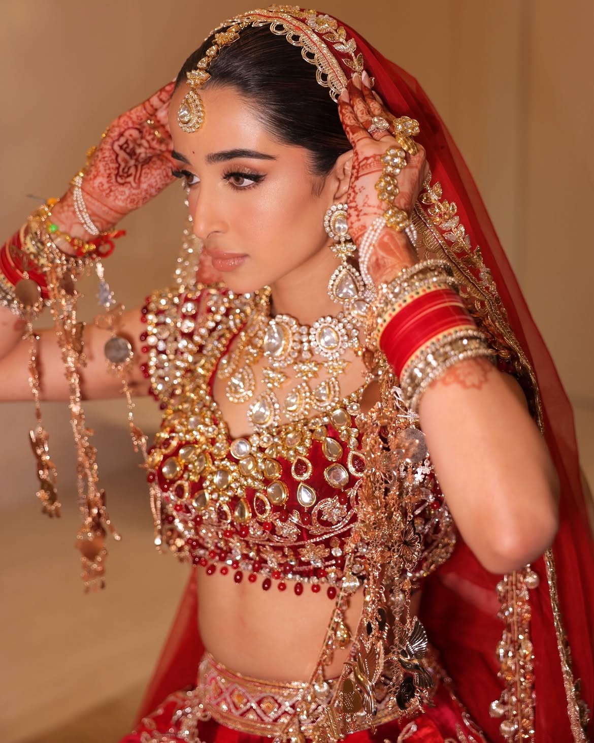 REGAL RED BRIDAL LEHENGA