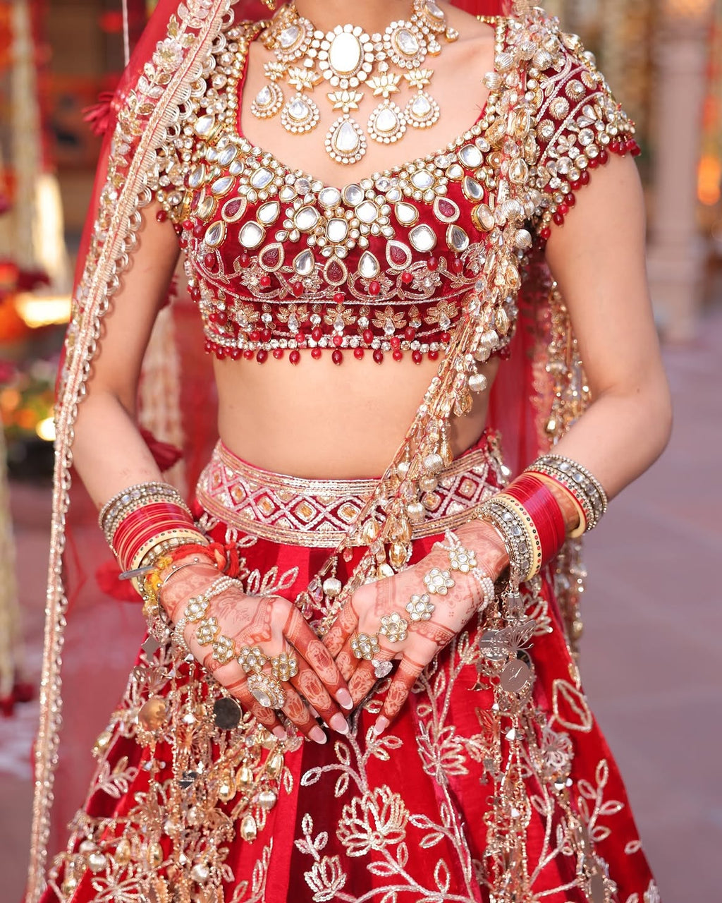 REGAL RED BRIDAL LEHENGA