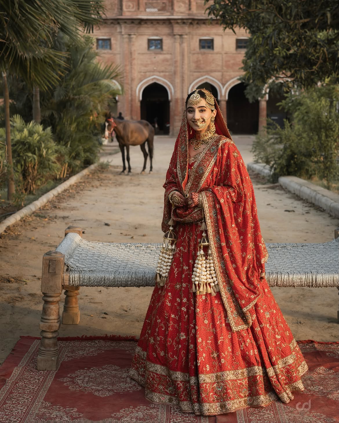 RED BRIDAL LEHENGA