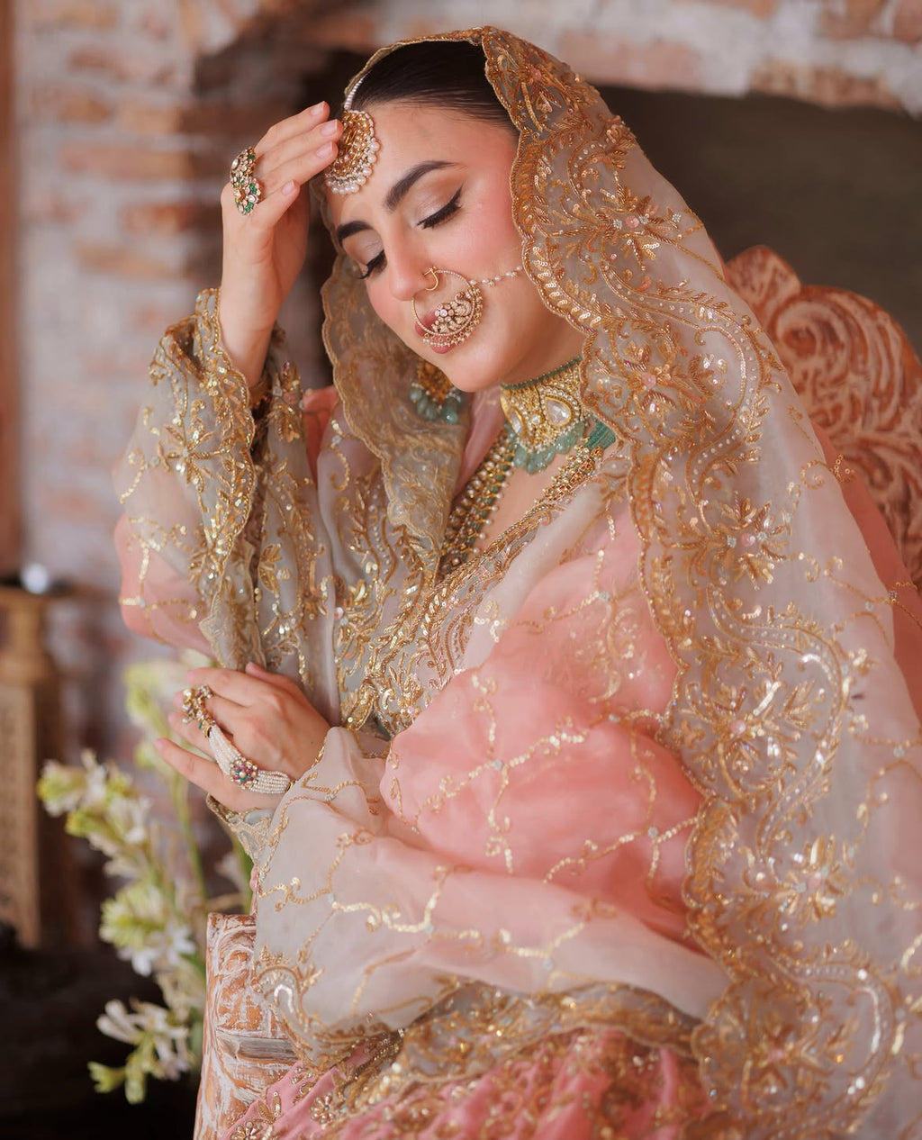 DRAMATIC FLARED BRIDAL LEHENGA