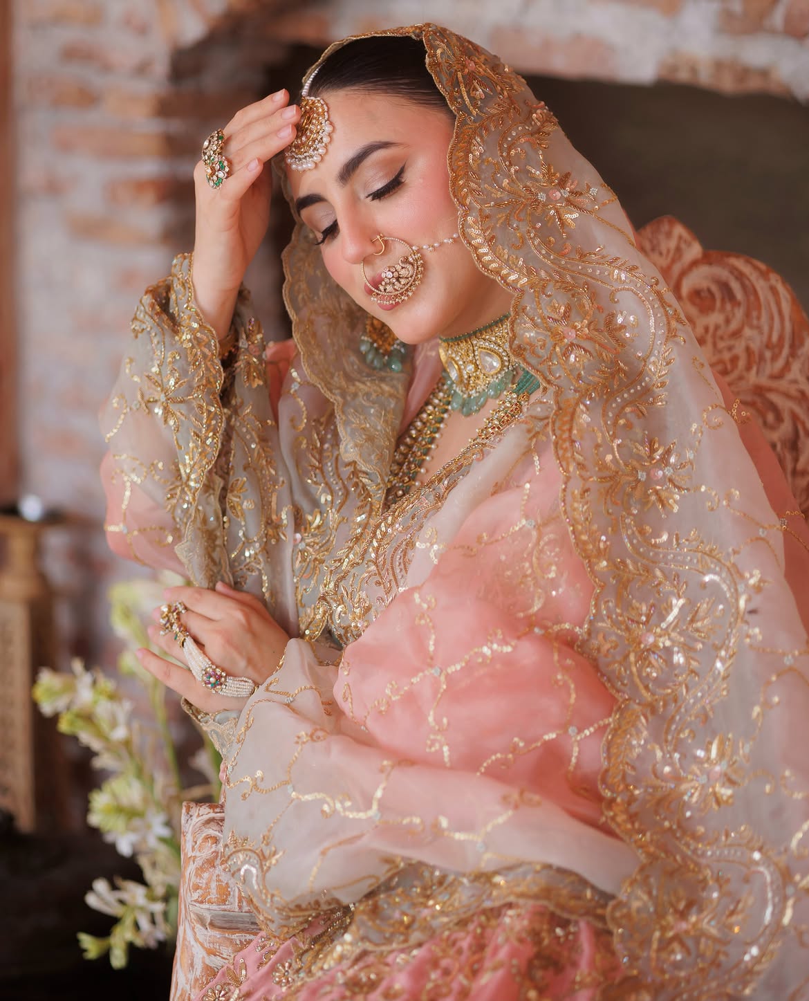 DRAMATIC FLARED BRIDAL LEHENGA