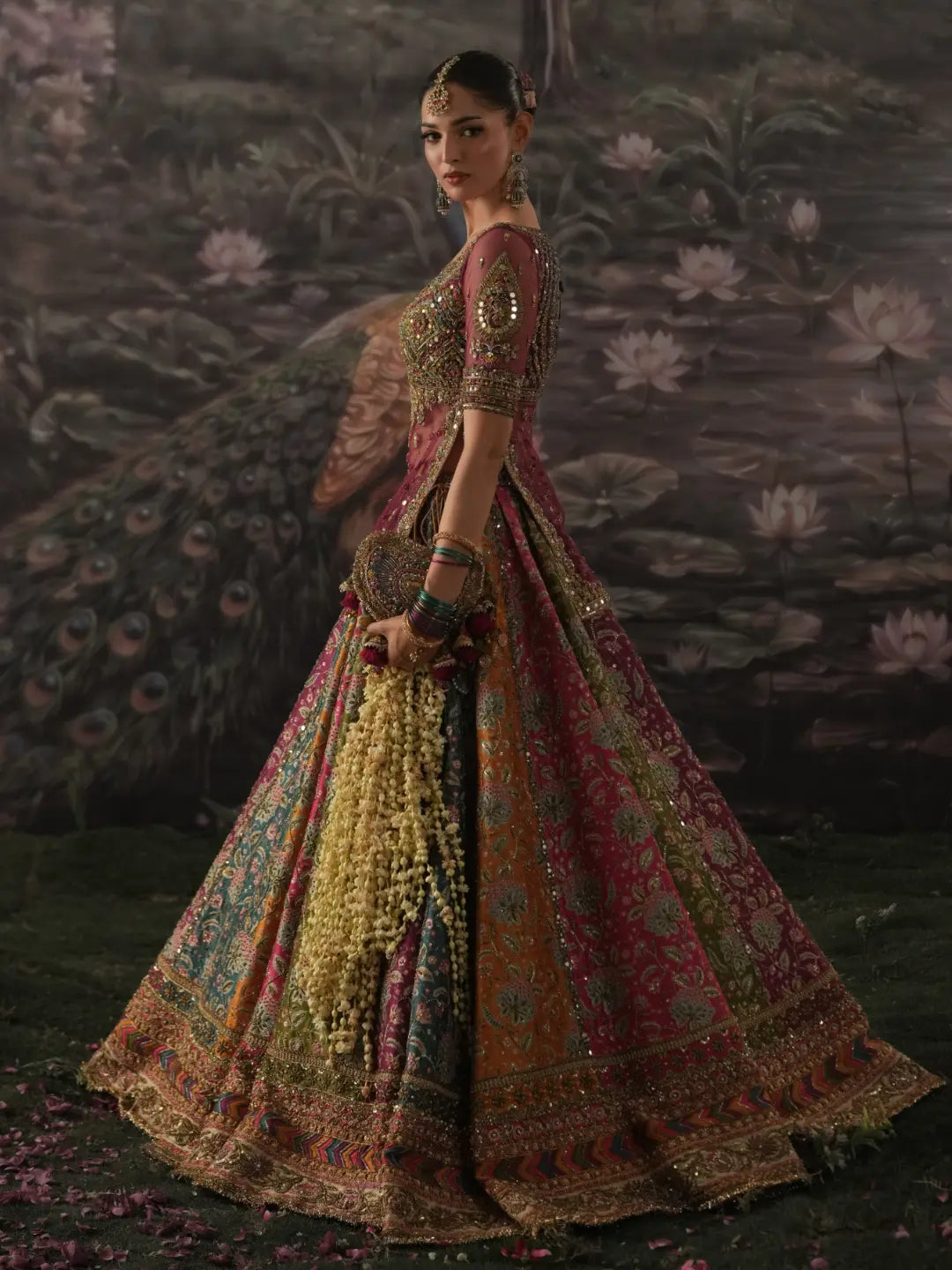 CUT-OUT BRIDAL LEHENGA