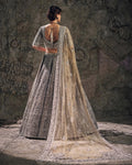 MULTI-DIMENSIONAL Siver BRIDAL LEHENGA
