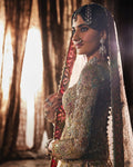 Moti work bridal lehenga