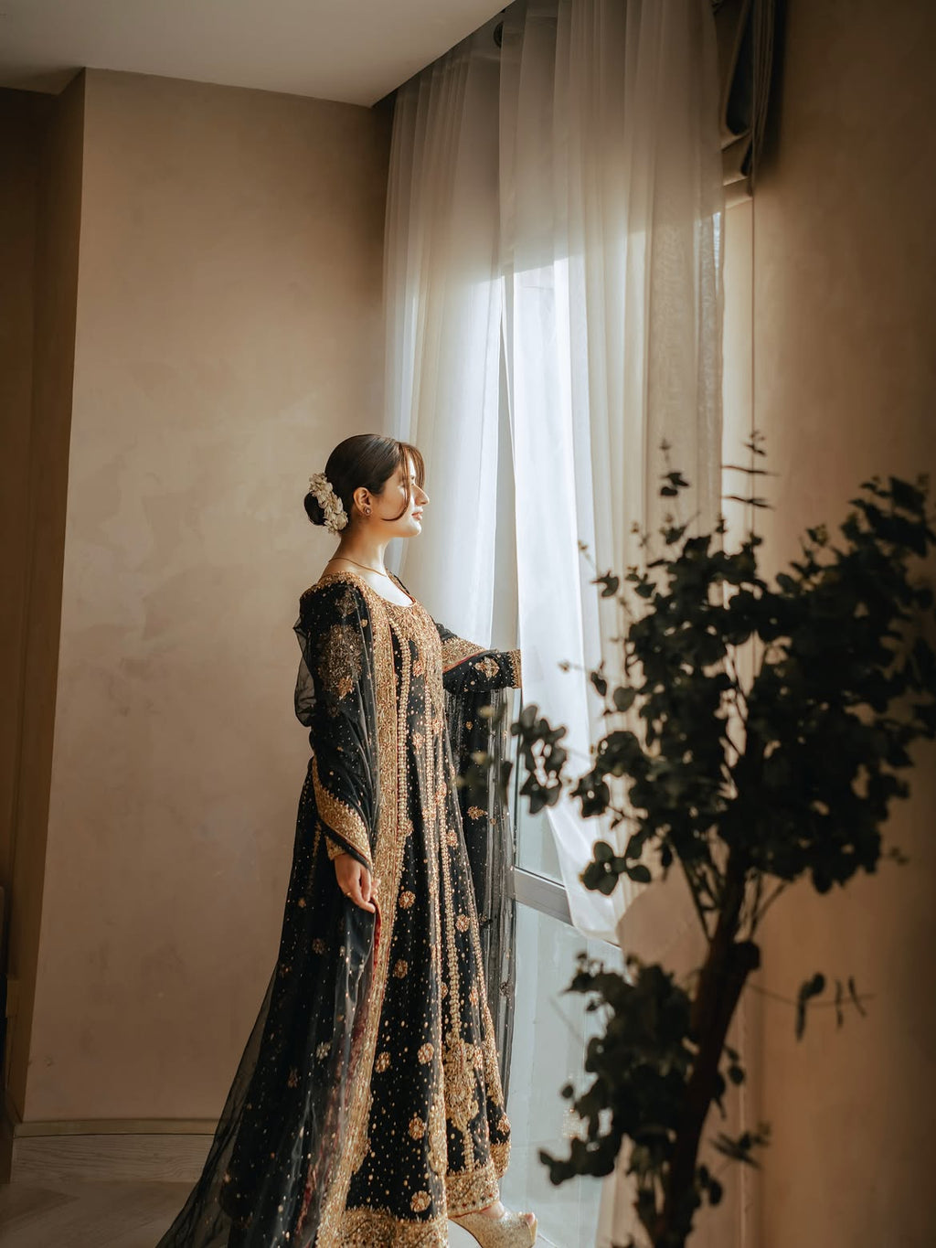 BLACK BRIDAL WEAR