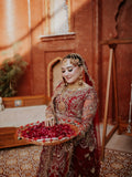 Heavy red bridal lehenga