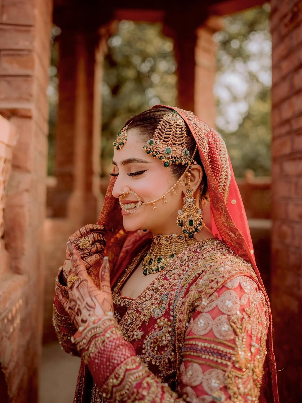 RED BRIDAL LEHENGA