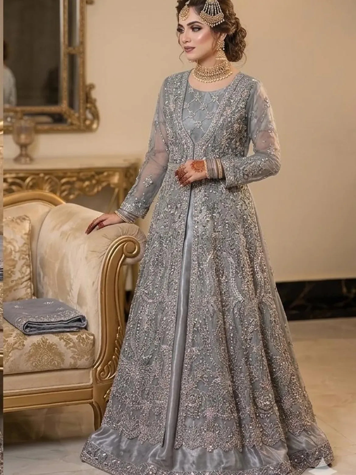 Bridal silver maxi