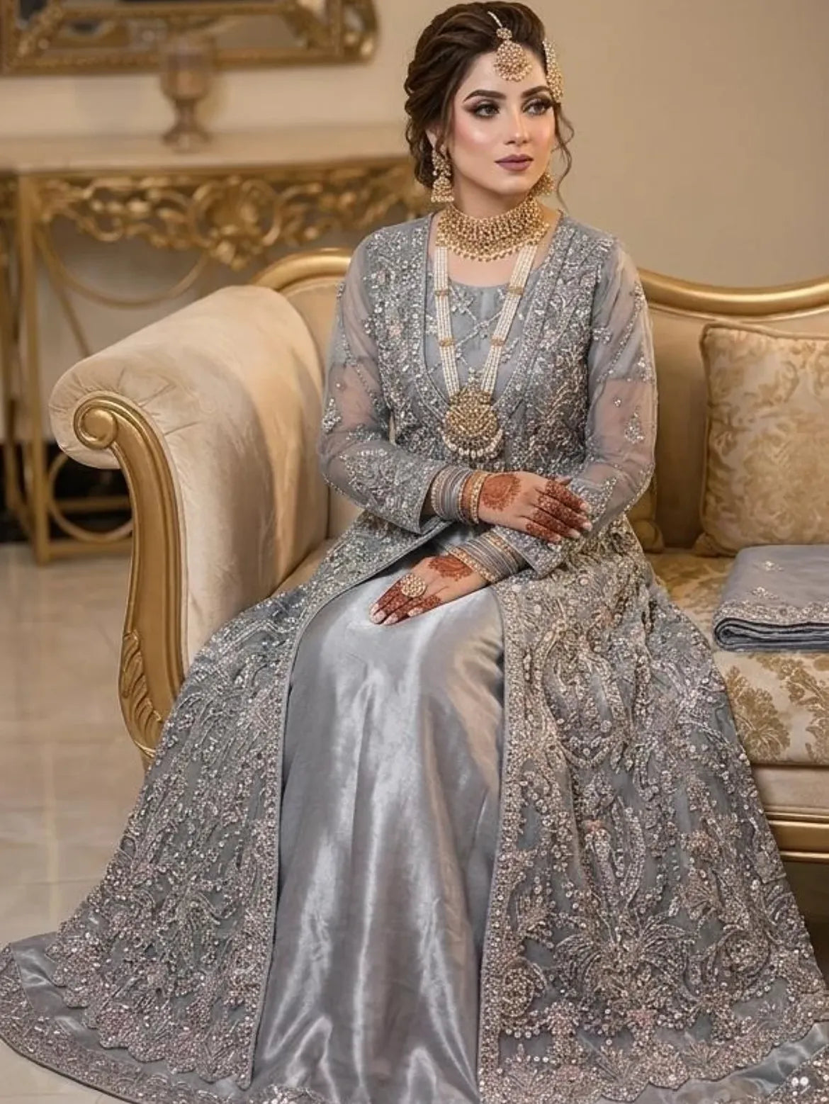 Bridal silver maxi