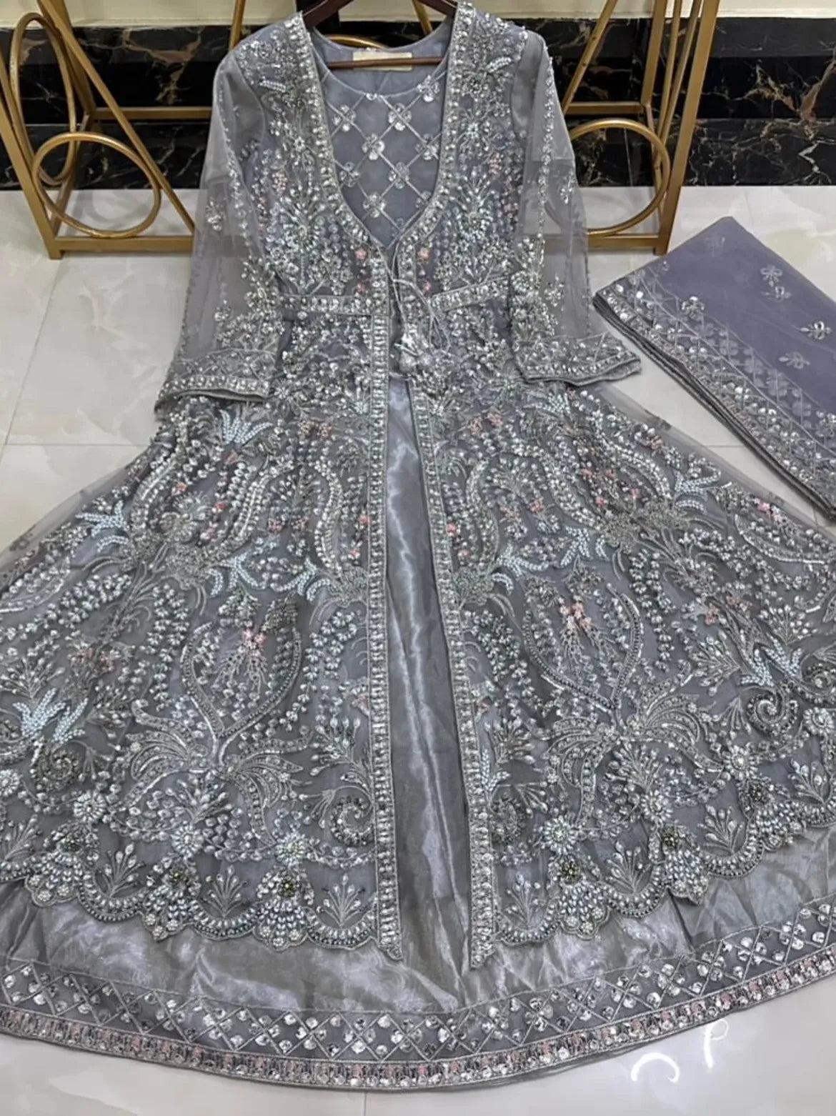 Bridal silver maxi