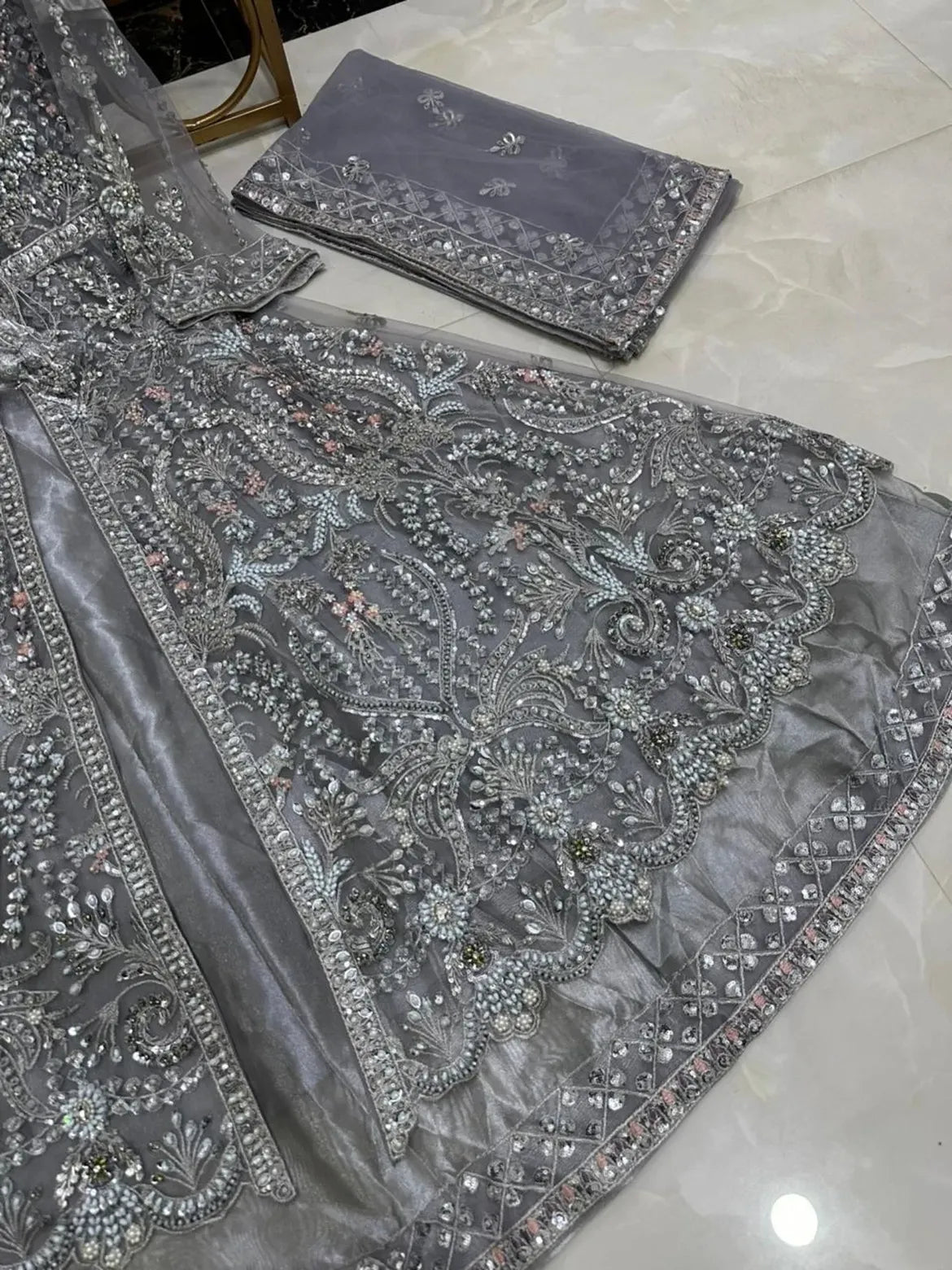 Bridal silver maxi