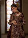 BRIDAL DARK MAROON LEHENGA CHOLI