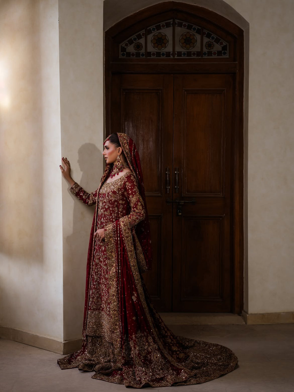 MAROON BRIDAL FULL LENGTH LEHENGA
