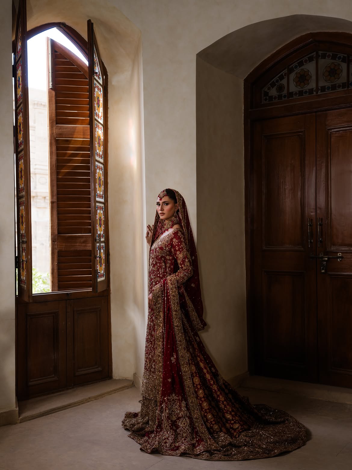 MAROON BRIDAL FULL LENGTH LEHENGA
