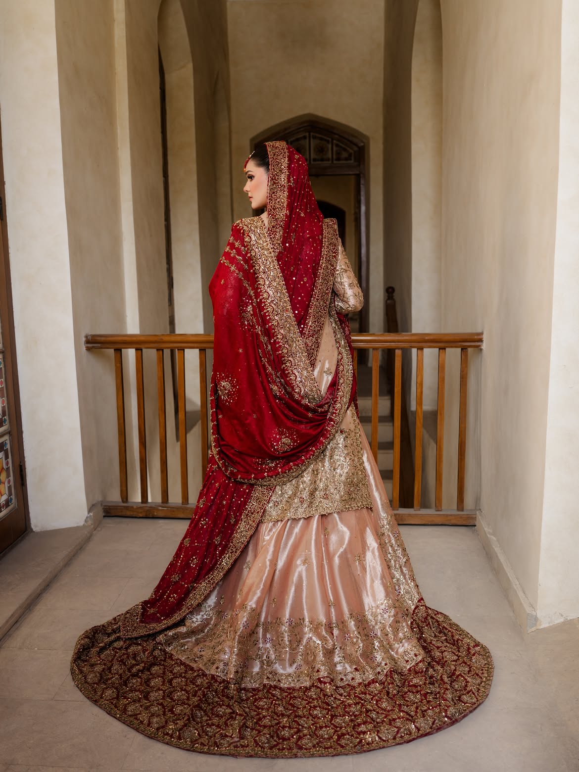 MAROON BRIDAL LEHENGA