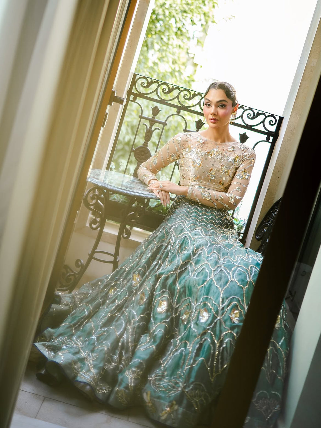 SUBTLE SHEEN BRIDAL LEHENGA
