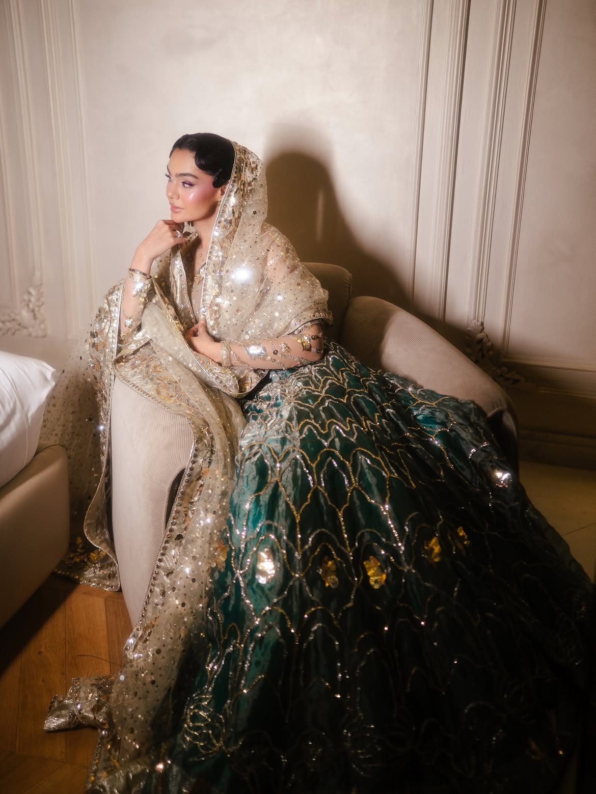 SUBTLE SHEEN BRIDAL LEHENGA
