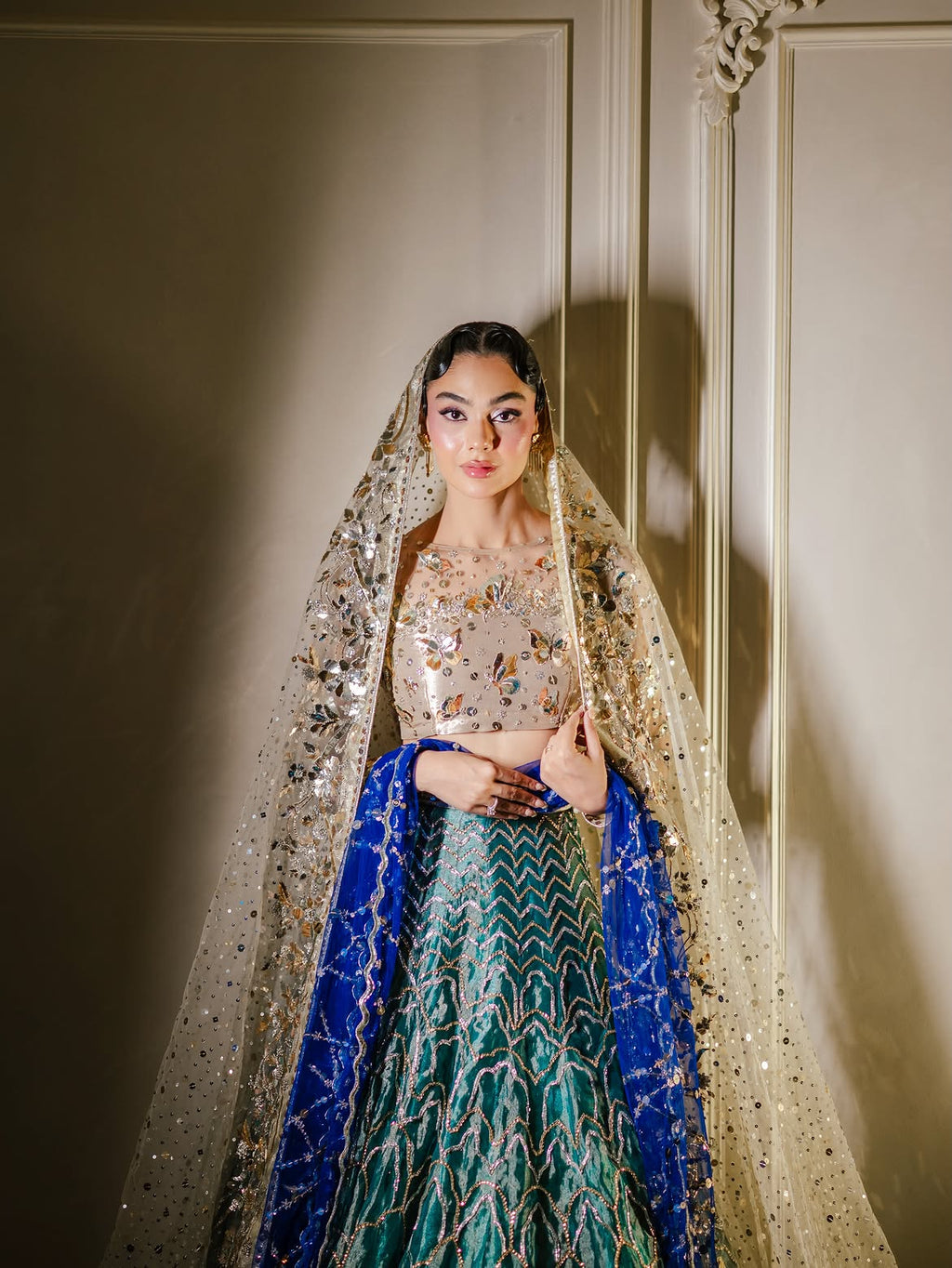 SUBTLE SHEEN BRIDAL LEHENGA