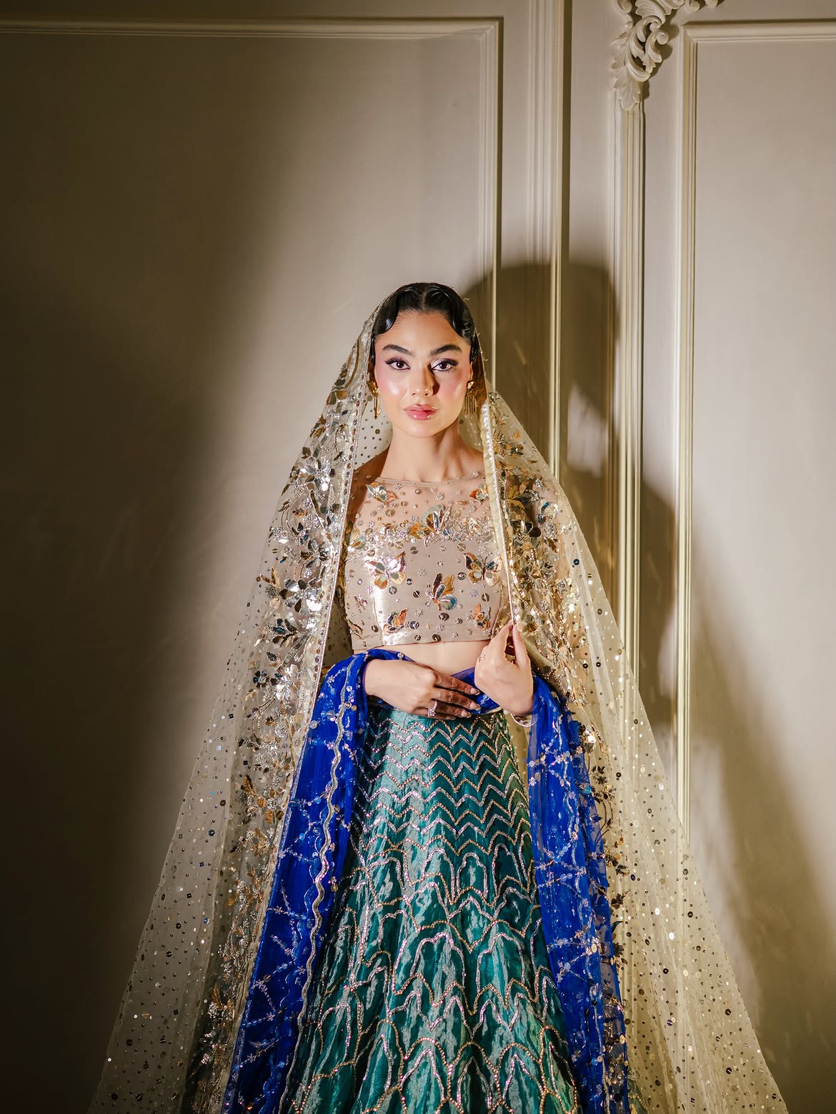 SUBTLE SHEEN BRIDAL LEHENGA