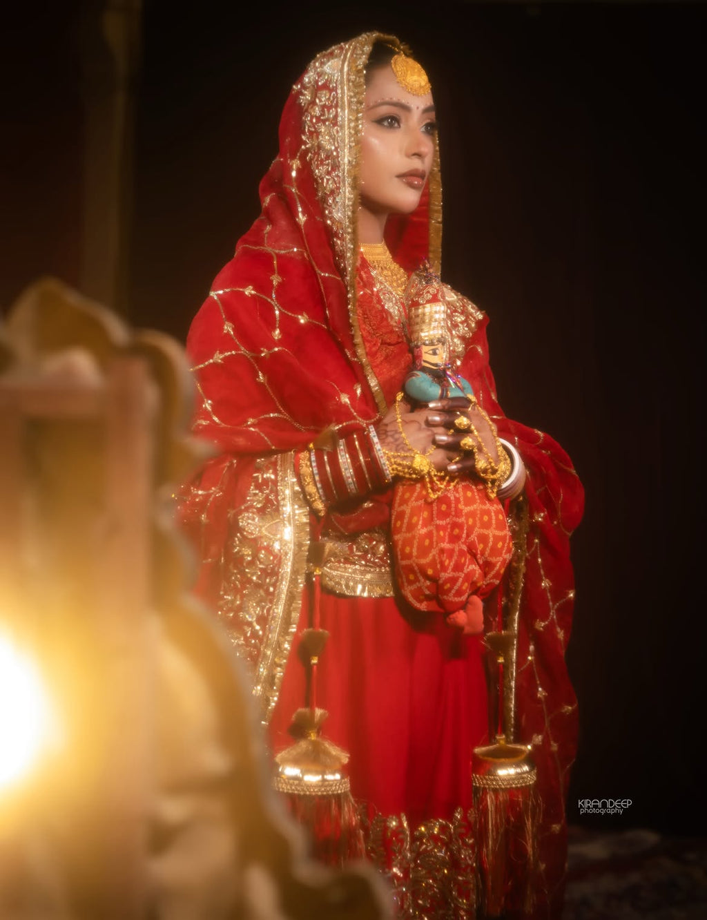 CRIMSON RED BRIDAL SUIT