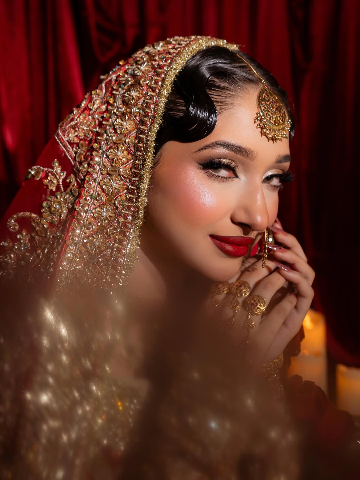 RED TRADITIONAL BRIDAL LEHENGA