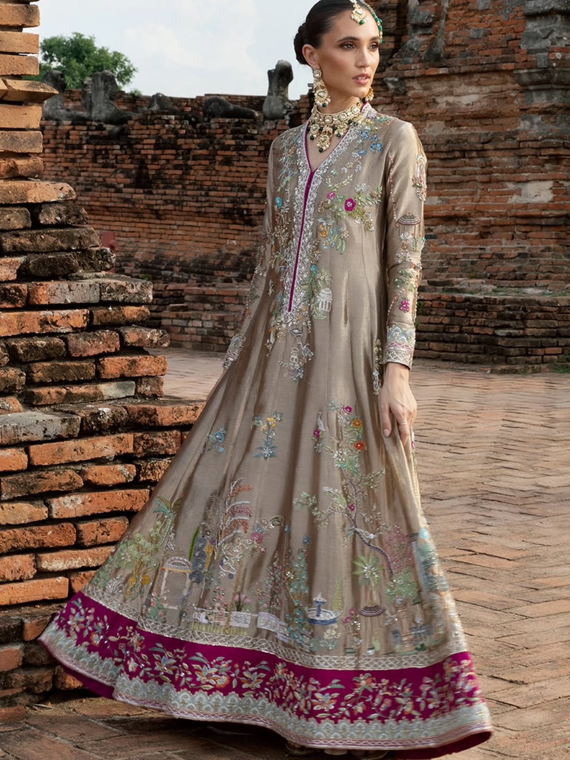 Bridal wear pishwas