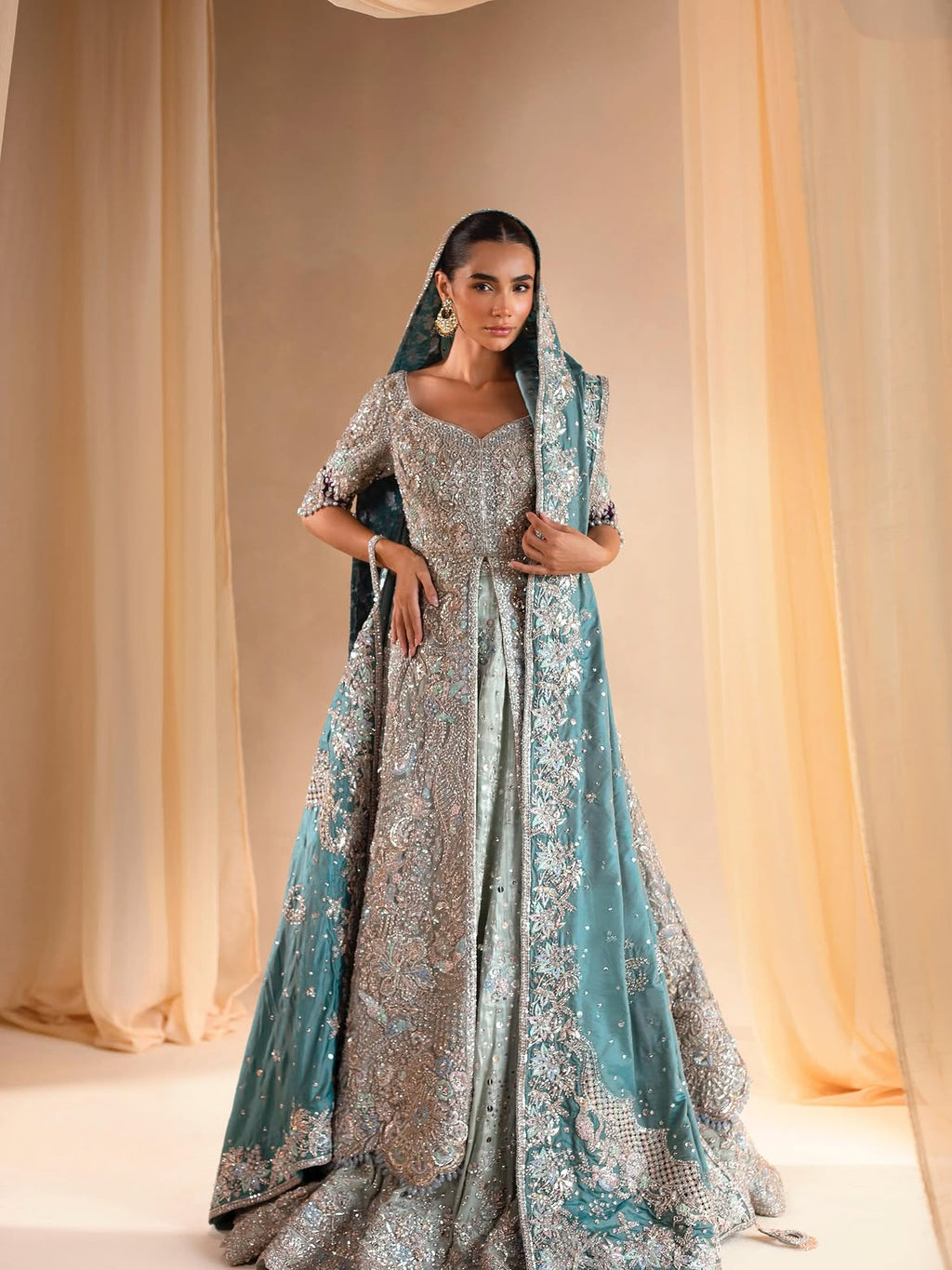 Opal silk bridal wear