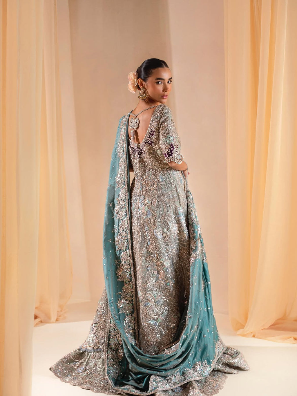 Opal silk bridal wear