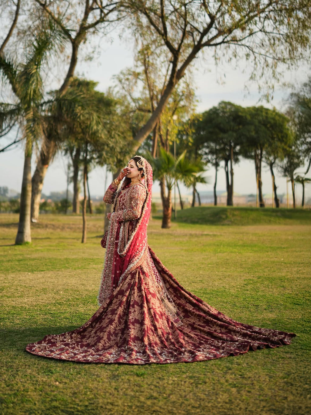 BRIDAL FLARED FARSHI LEHENGA