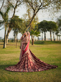 BRIDAL FLARED FARSHI LEHENGA