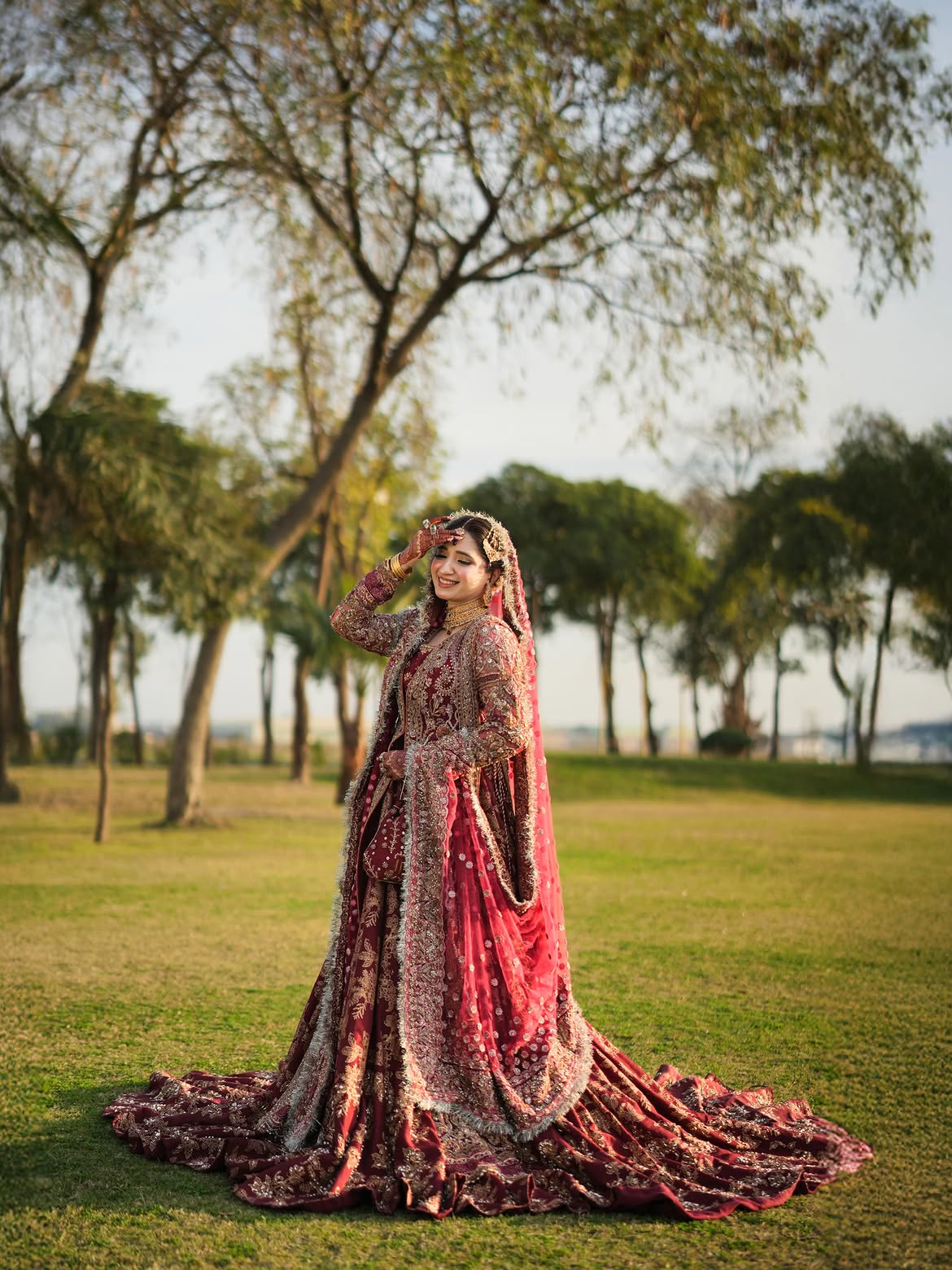 BRIDAL FLARED FARSHI LEHENGA