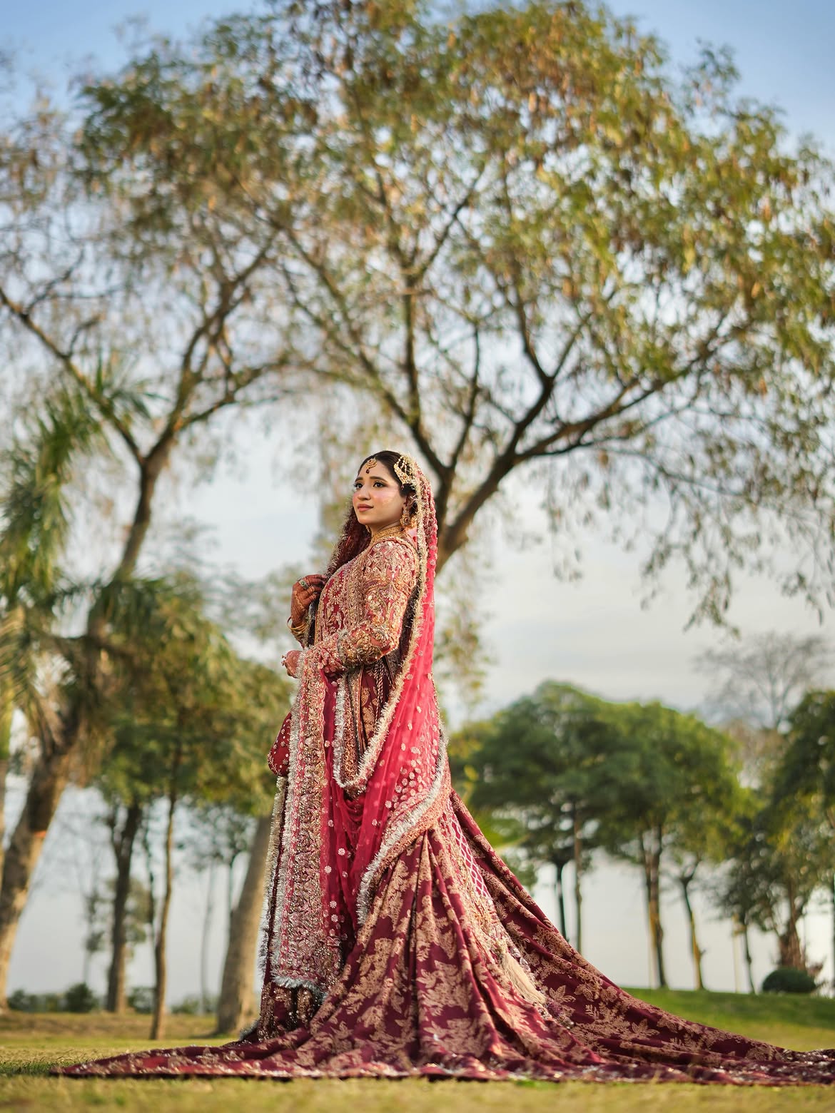 BRIDAL FLARED FARSHI LEHENGA
