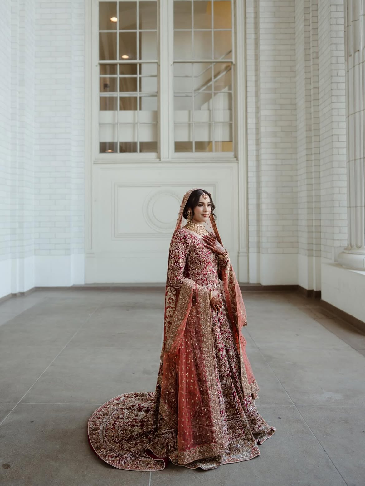 DUSTY ROSE BRIDAL LEHENGA