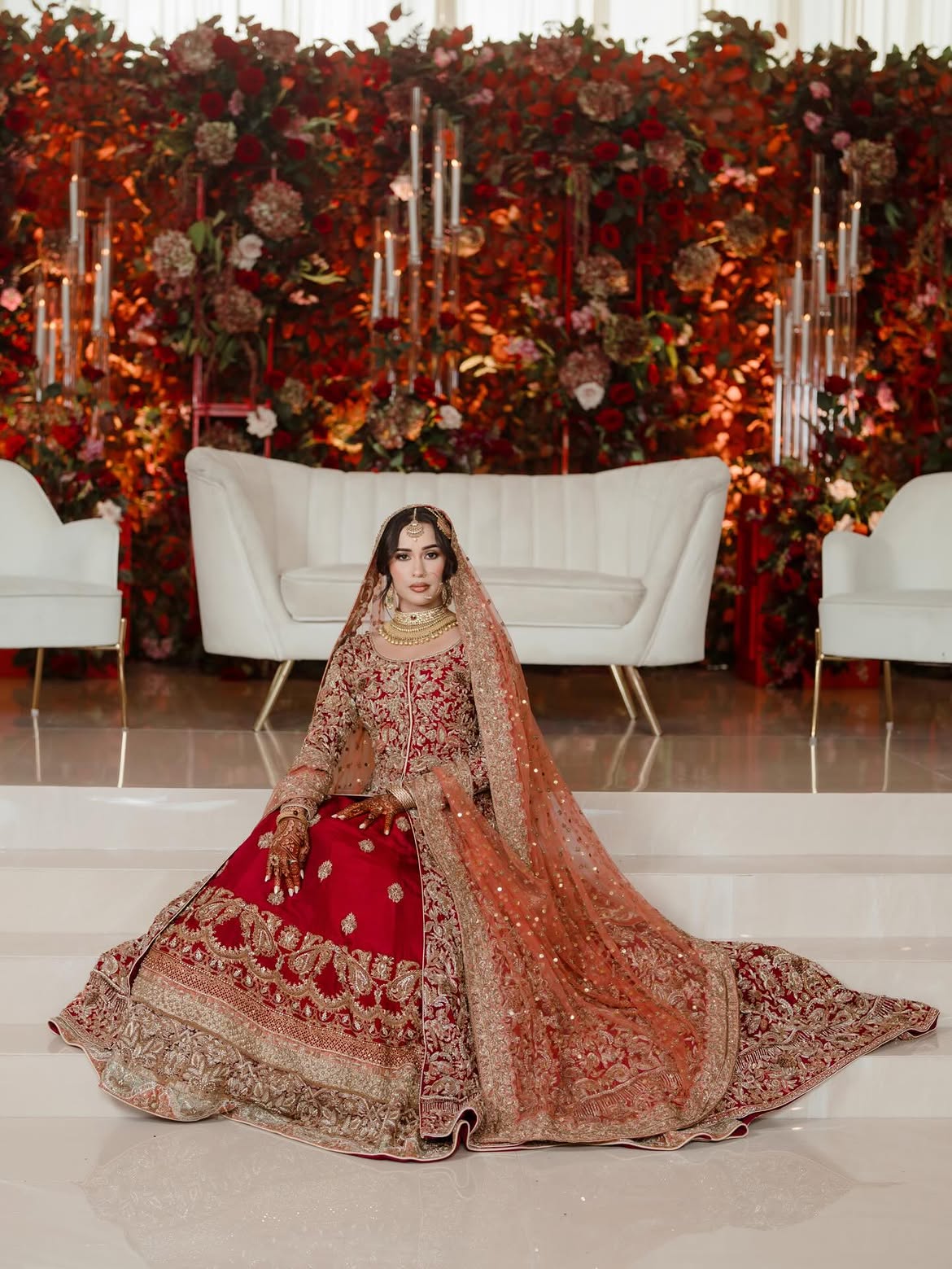 DUSTY ROSE BRIDAL LEHENGA