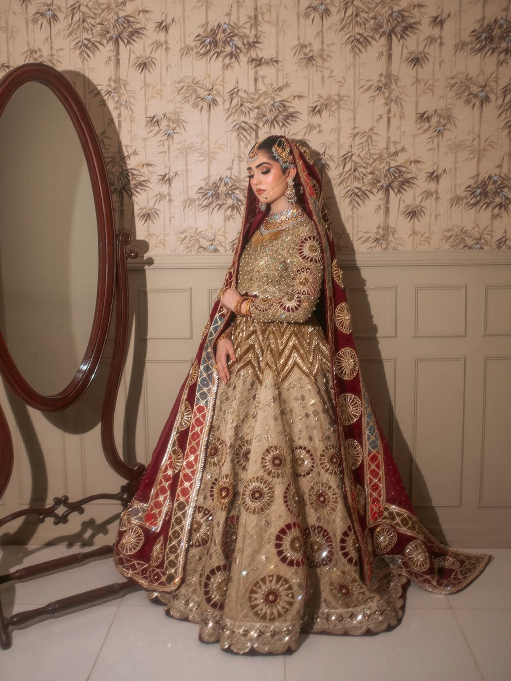 Bridal anarkali peshwas