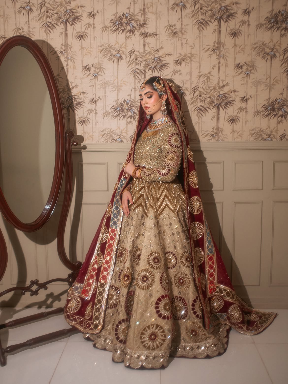 Bridal anarkali peshwas