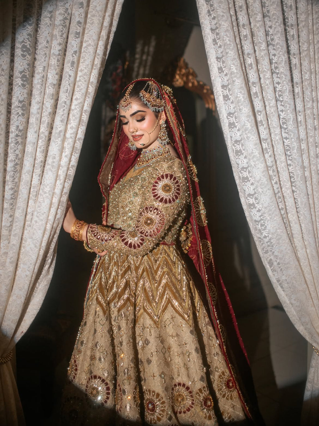 Bridal anarkali peshwas