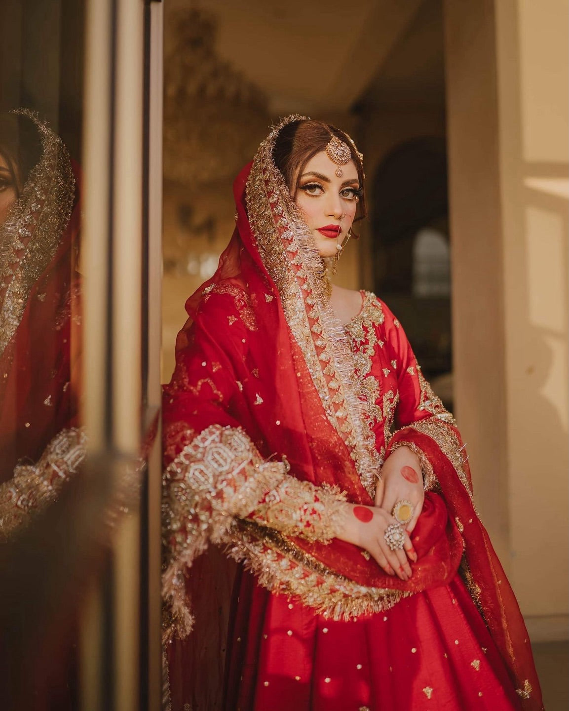 Bridal A-line pishwas
