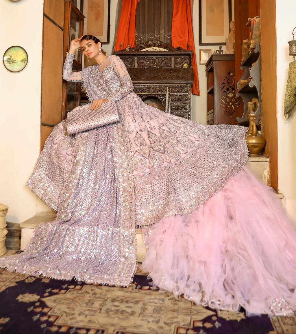 Silver Pishwas gown