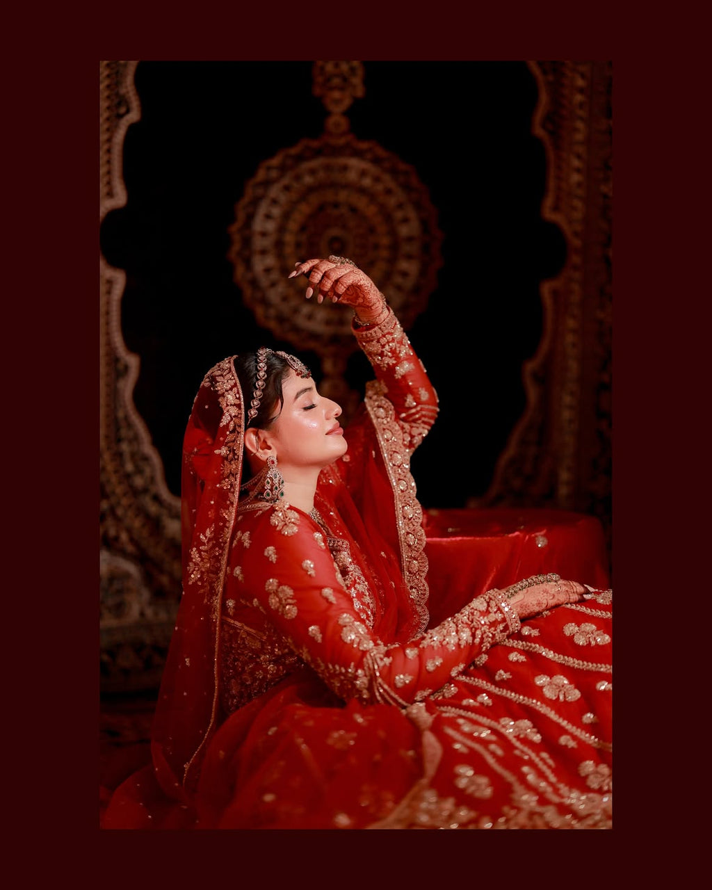RED BRIDAL LEHENGA