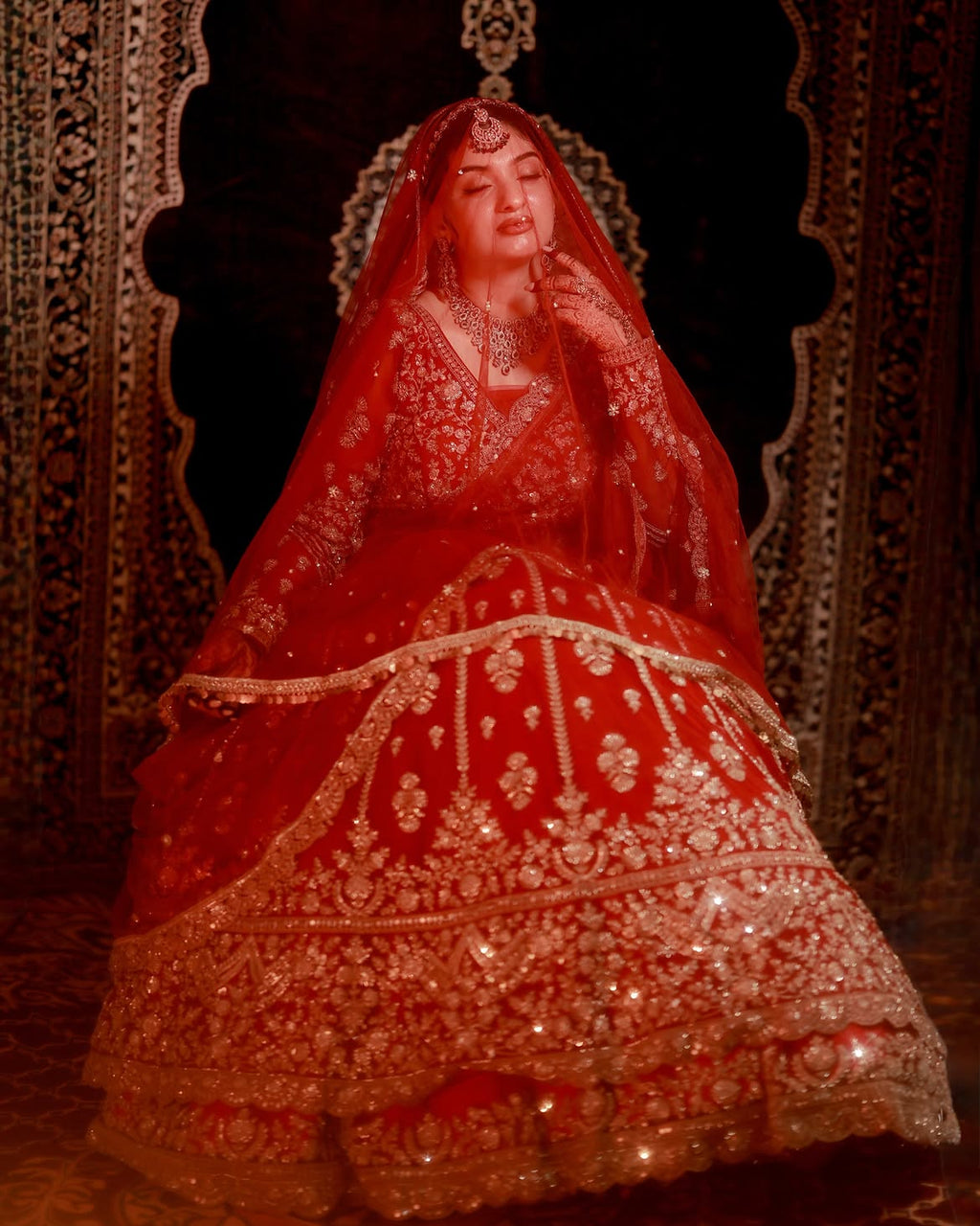 RED BRIDAL LEHENGA