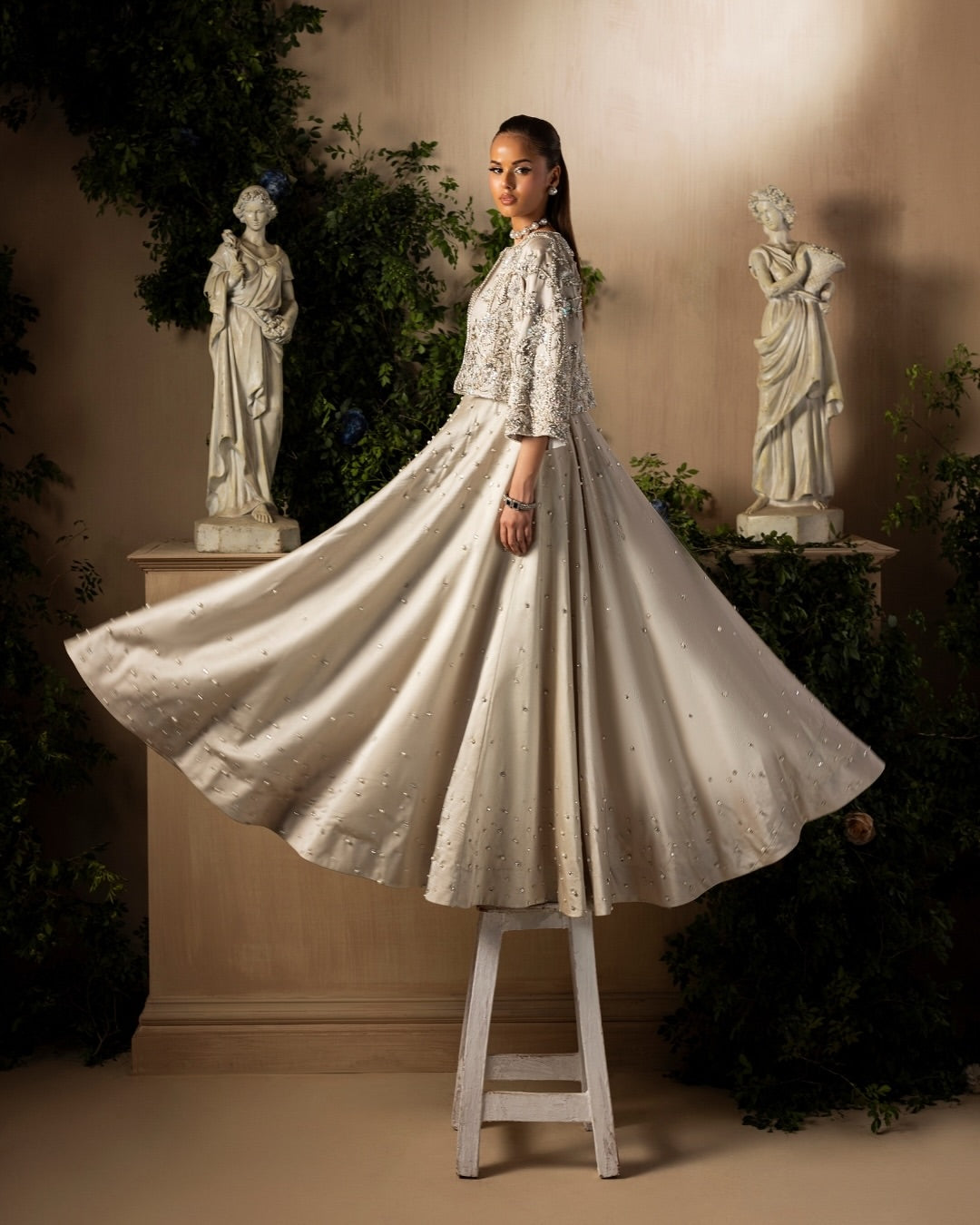 Silver Jacket gown