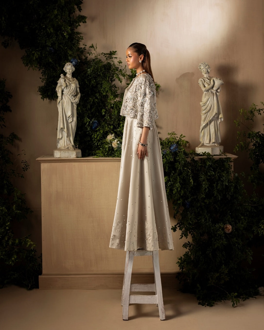 Silver Jacket gown