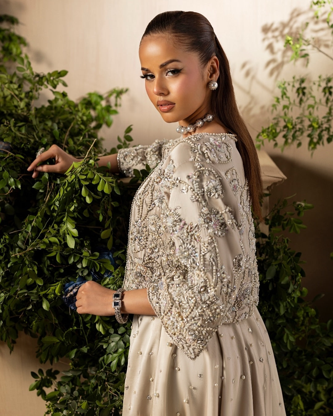 Silver Jacket gown