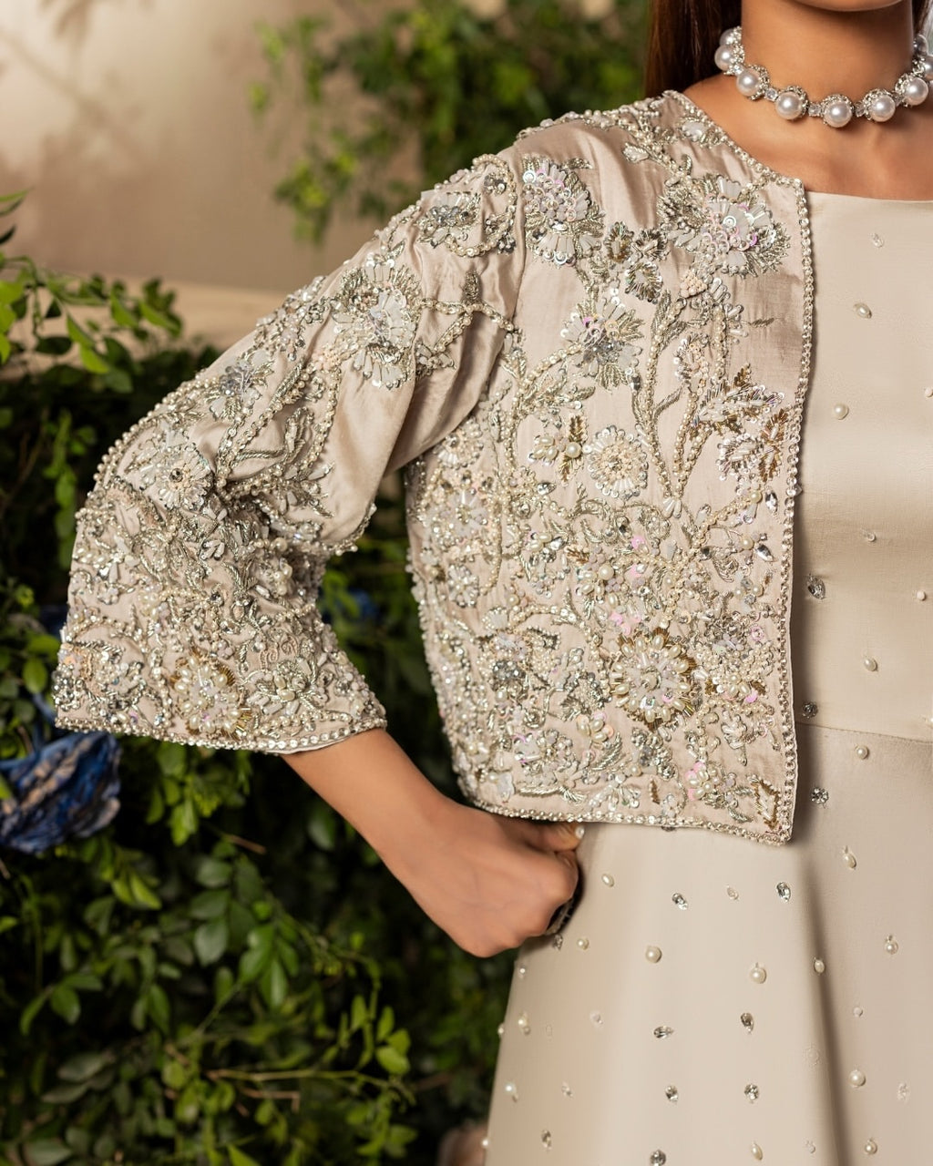 Silver Jacket gown