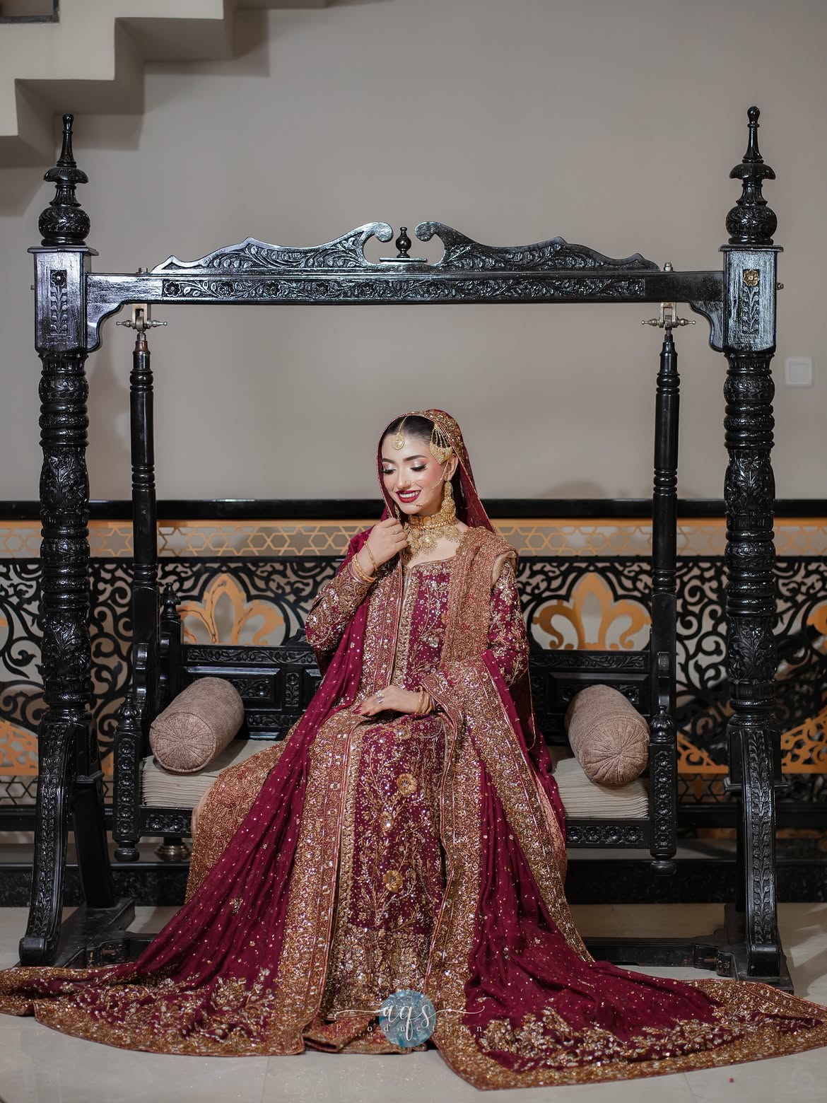 MAROON BRIDAL LEHENGA