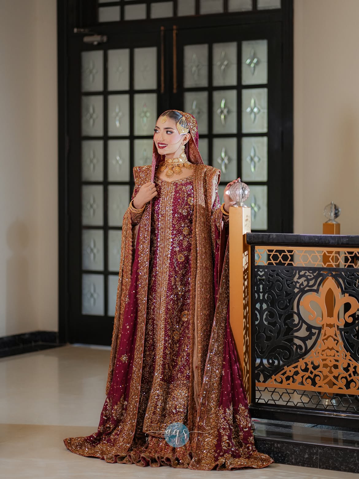 MAROON BRIDAL LEHENGA